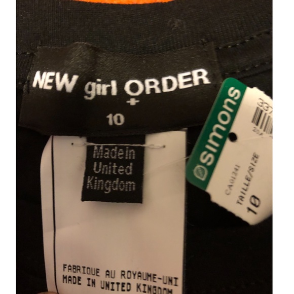 New Girl Order oversized Christmas wishes  values tee made in UK NWT - Picture 4 of 7